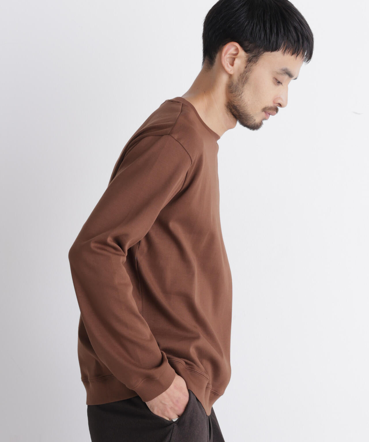 「FORMAL JERSEY」クルーネックカットソー長袖 6686223204