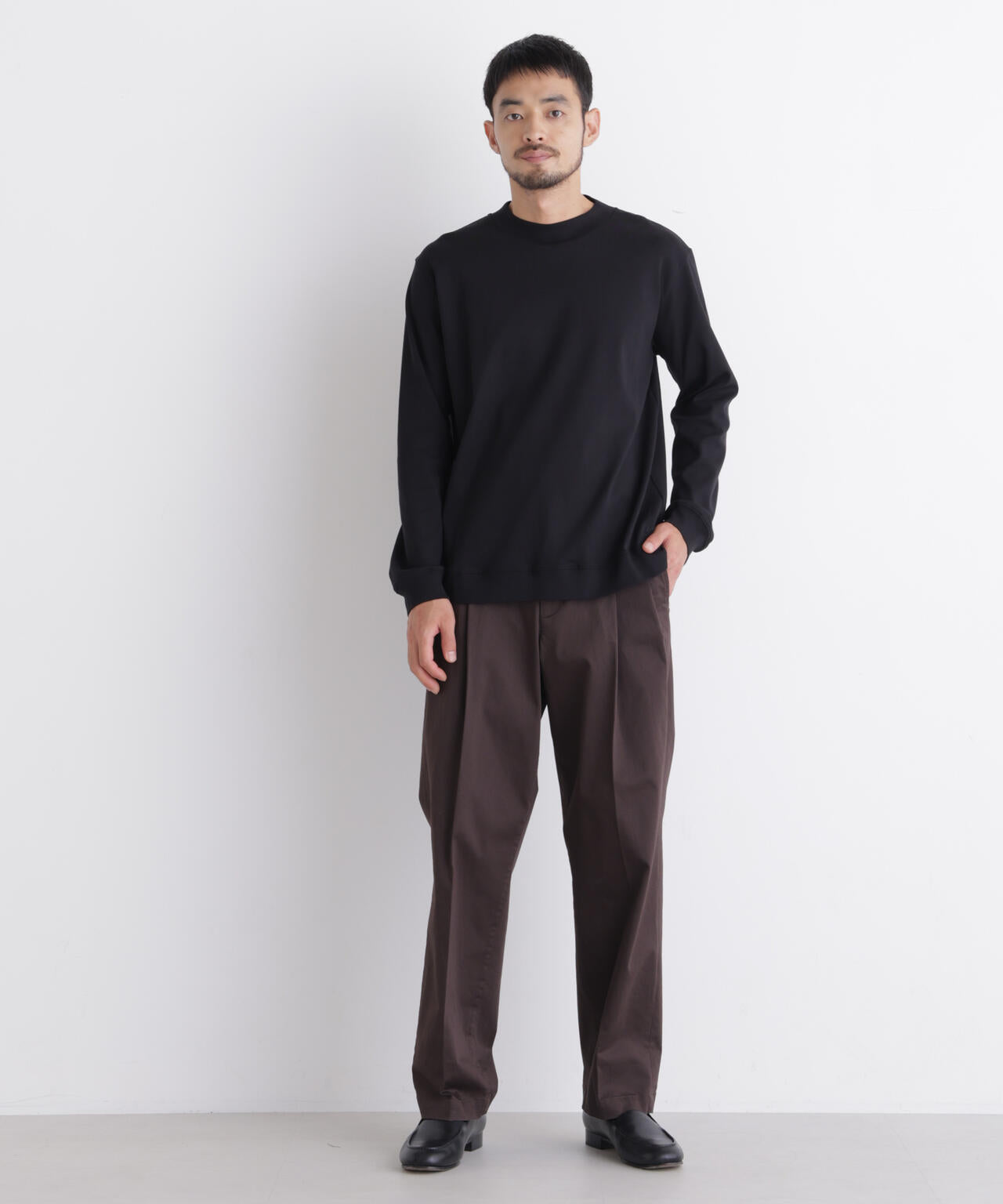 「FORMAL JERSEY」モックネックカットソー長袖 6686223205