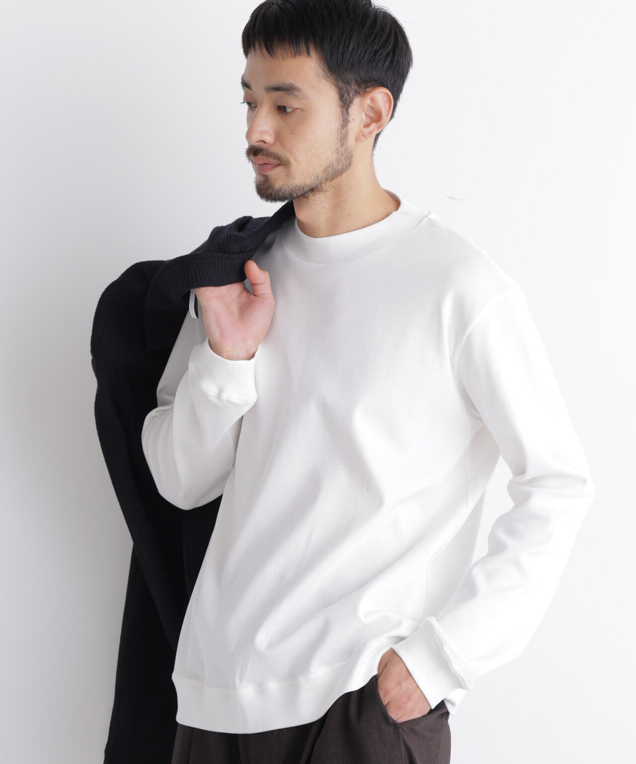 「FORMAL JERSEY」モックネックカットソー長袖 6686223205