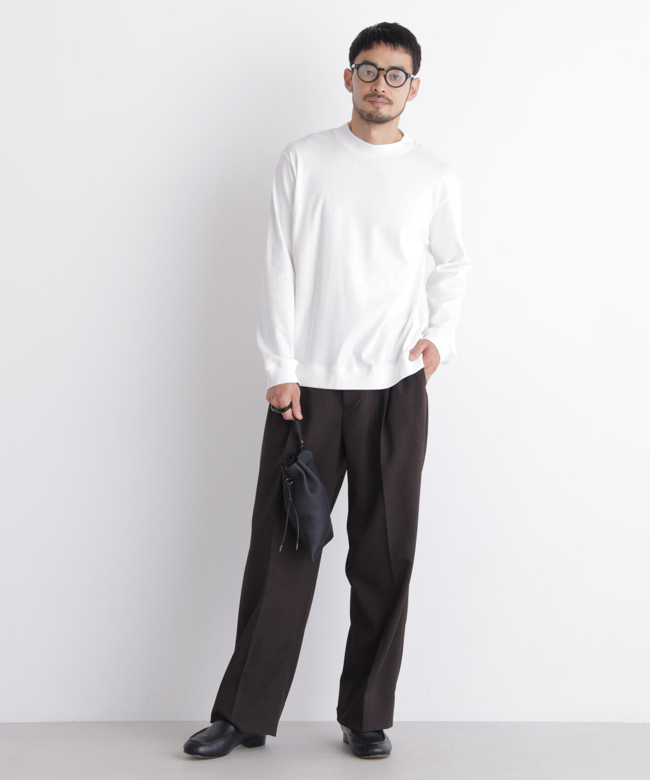 「FORMAL JERSEY」モックネックカットソー長袖 6686223205