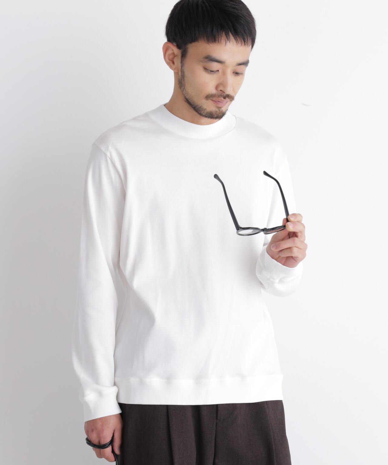 「FORMAL JERSEY」モックネックカットソー長袖 6686223205