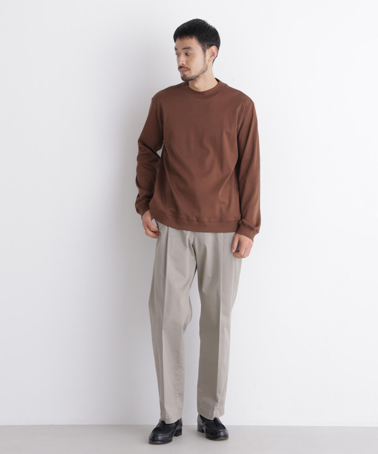 「FORMAL JERSEY」モックネックカットソー長袖 6686223205