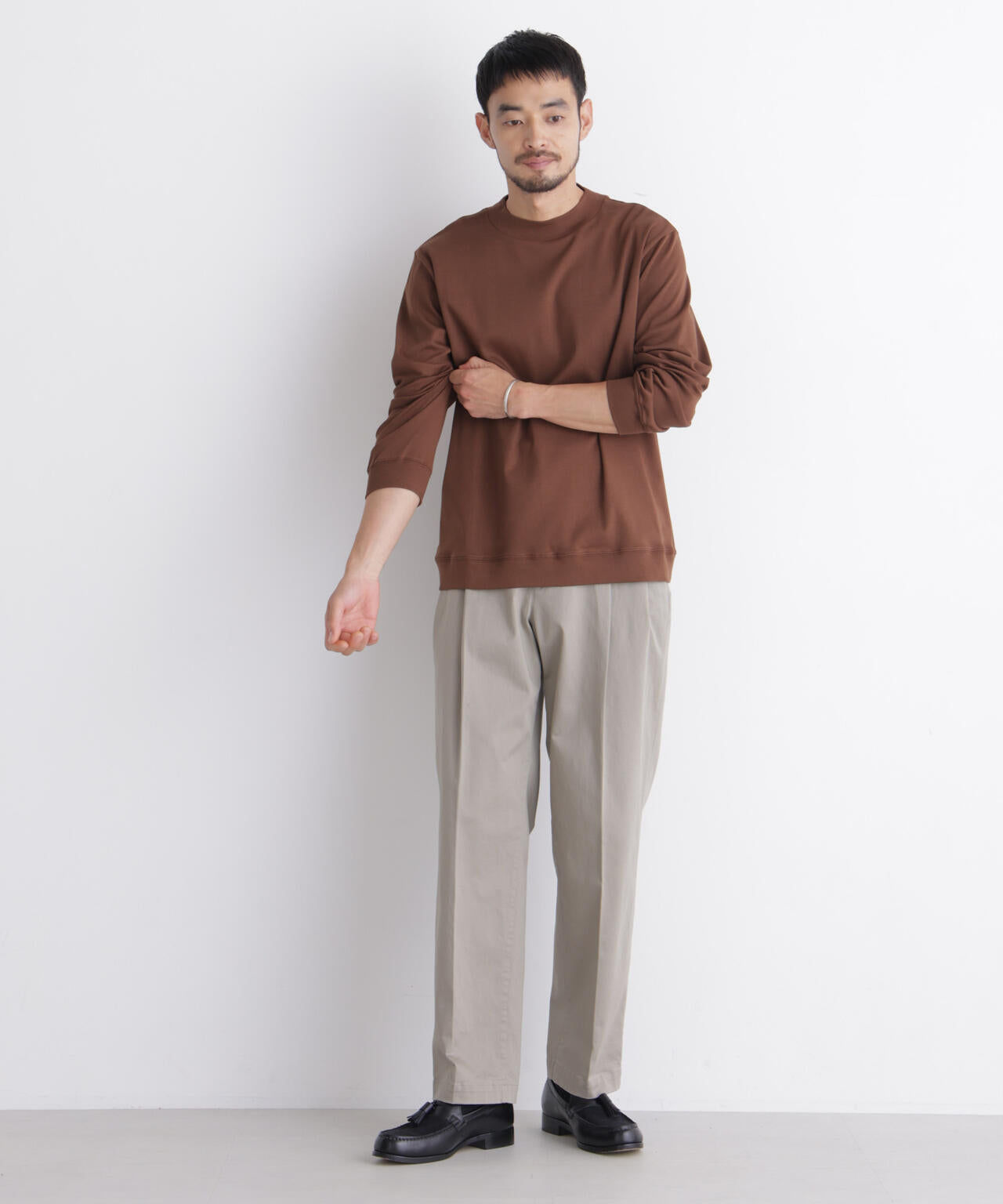 「FORMAL JERSEY」モックネックカットソー長袖 6686223205