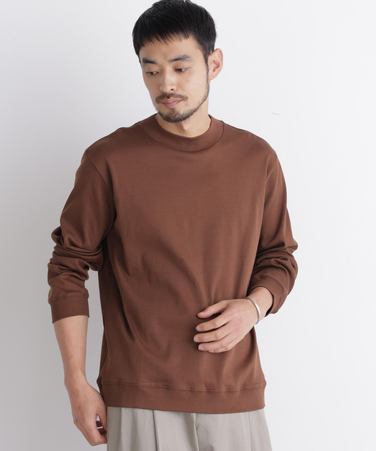 「FORMAL JERSEY」モックネックカットソー長袖 6686223205