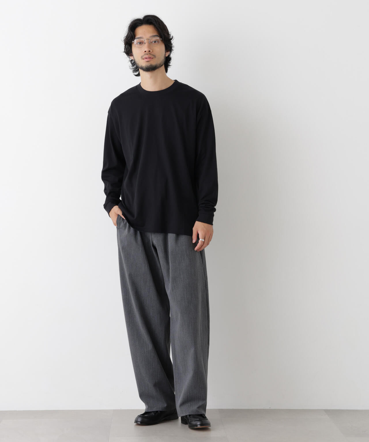 Anti Soaked(R)  汗染み防止 ビッグTシャツ 長袖 6686223222