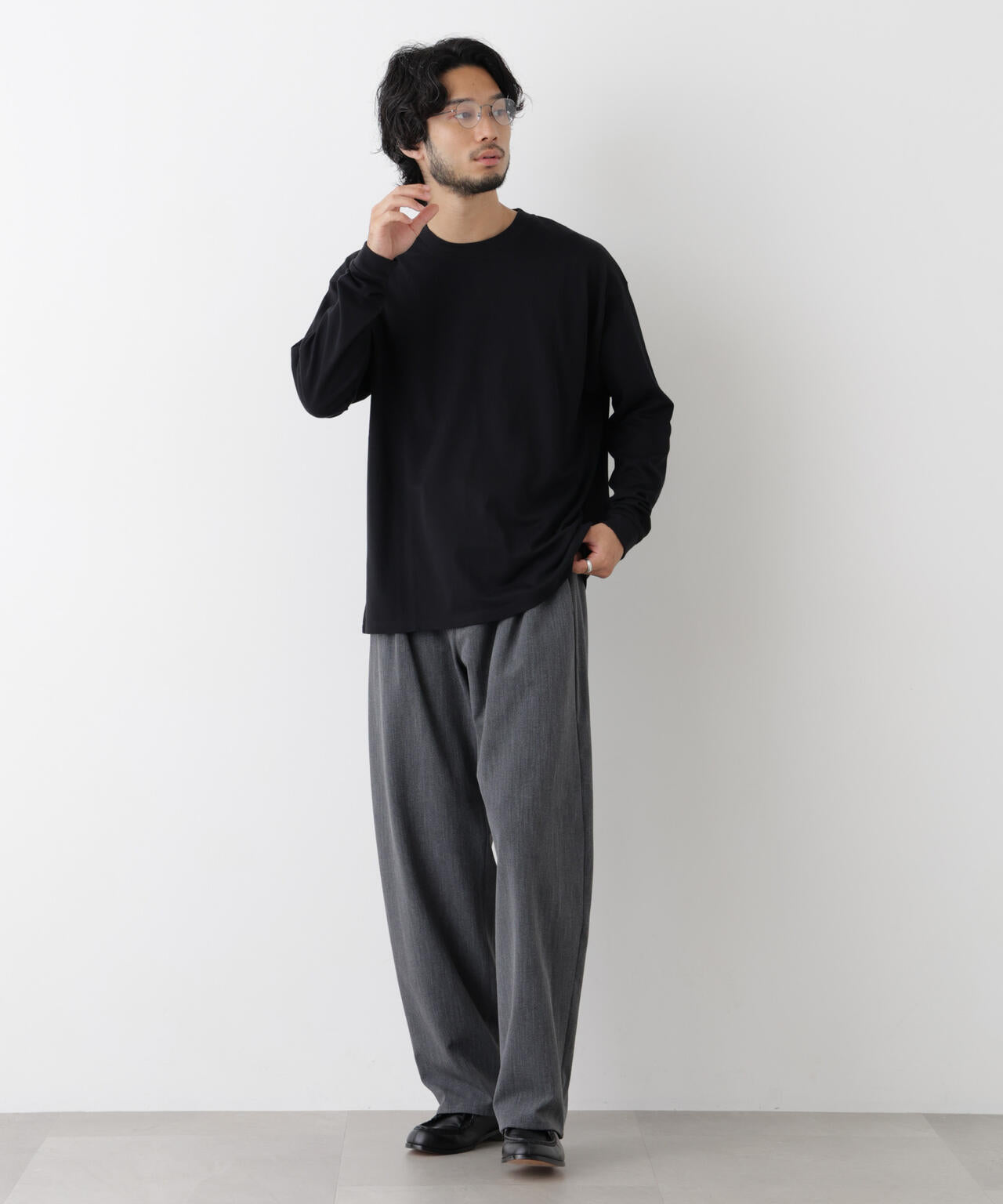 Anti Soaked(R)  汗染み防止 ビッグTシャツ 長袖 6686223222