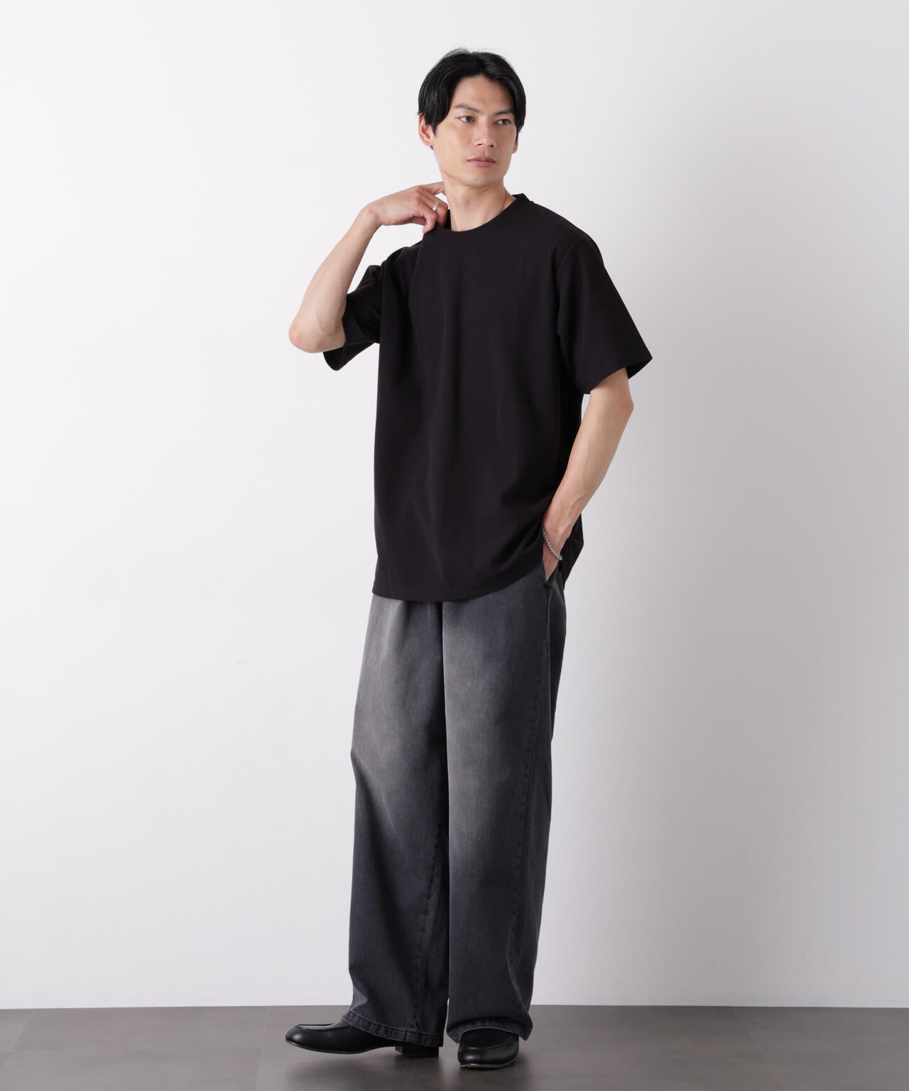 マイクロパイル クルーネックTシャツ 吸水速乾（セットアップ可） 6686224210