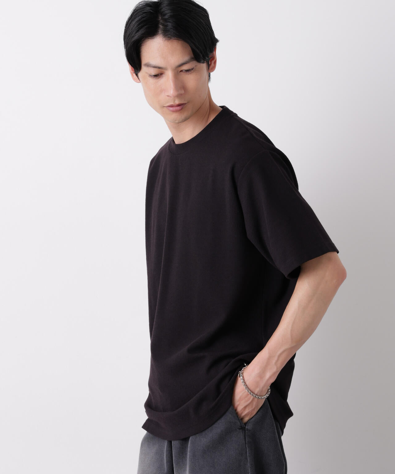 マイクロパイル クルーネックTシャツ 吸水速乾（セットアップ可） 6686224210