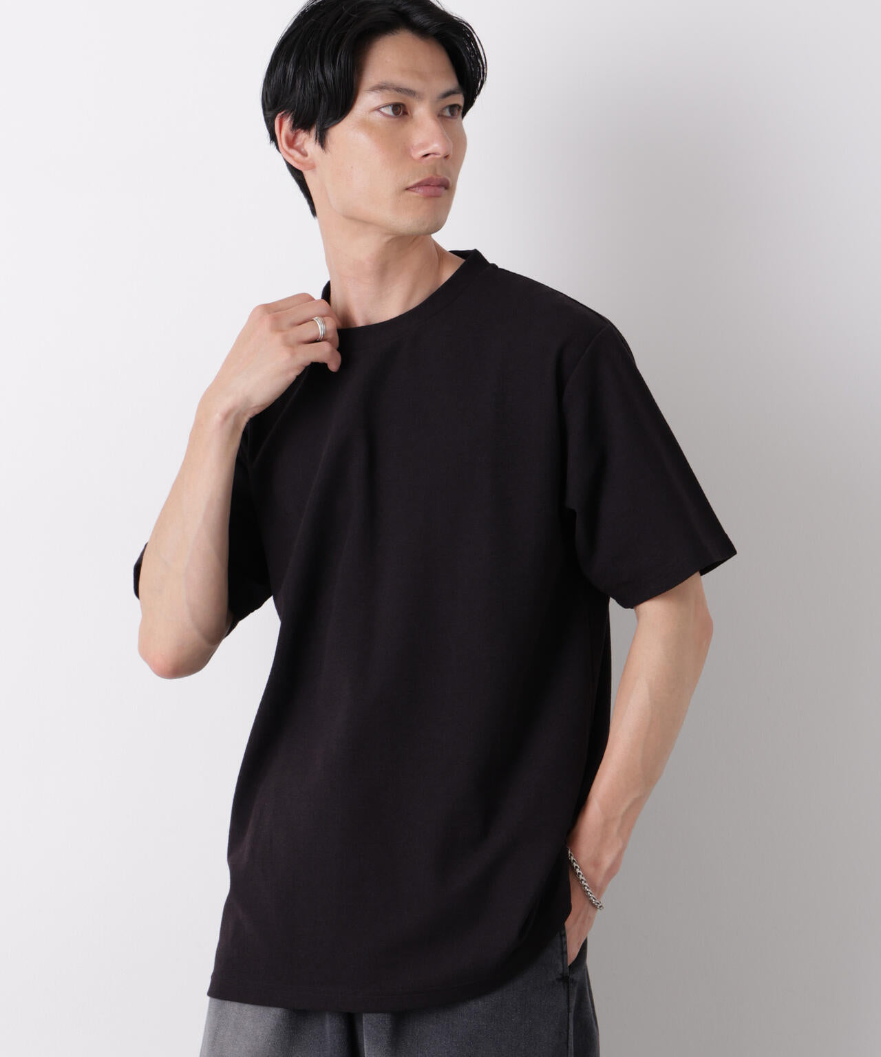 マイクロパイル クルーネックTシャツ 吸水速乾（セットアップ可） 6686224210