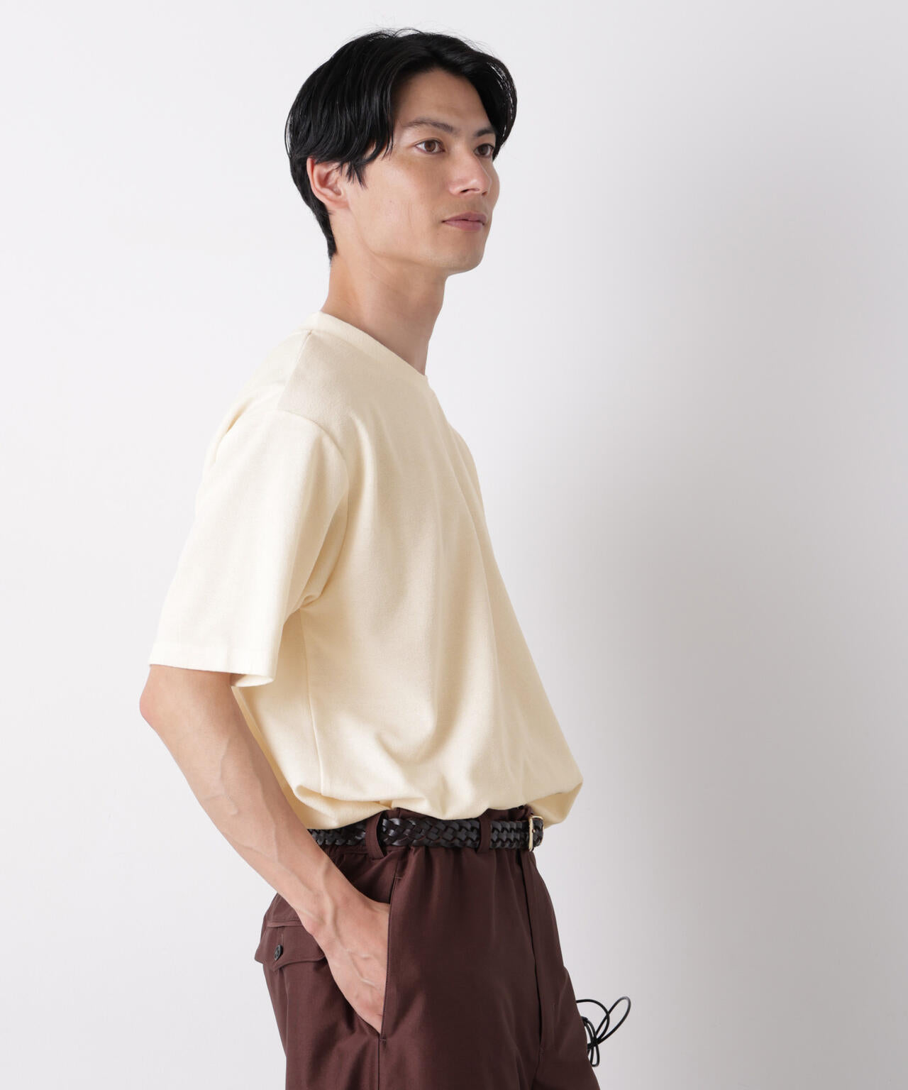 マイクロパイル クルーネックTシャツ 吸水速乾（セットアップ可） 6686224210