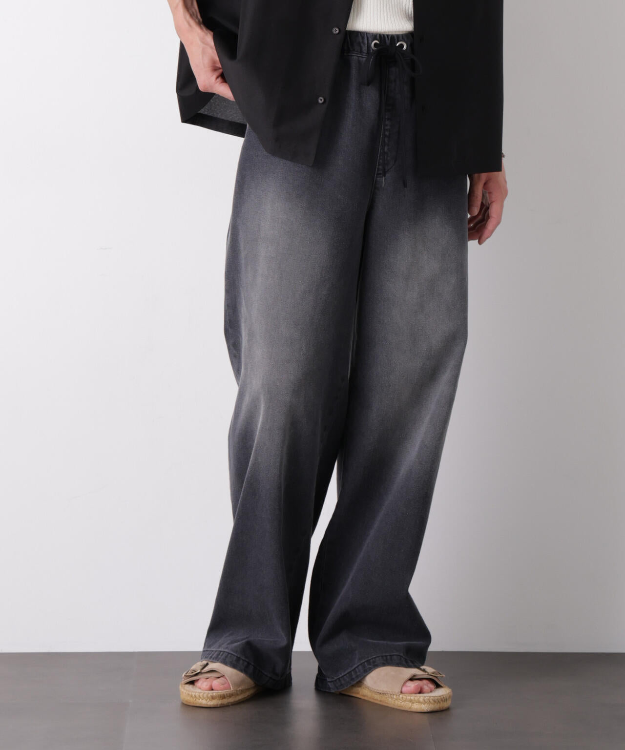 COOLLY DENIM ワイドイージーパンツ（接触冷感） 6686227205