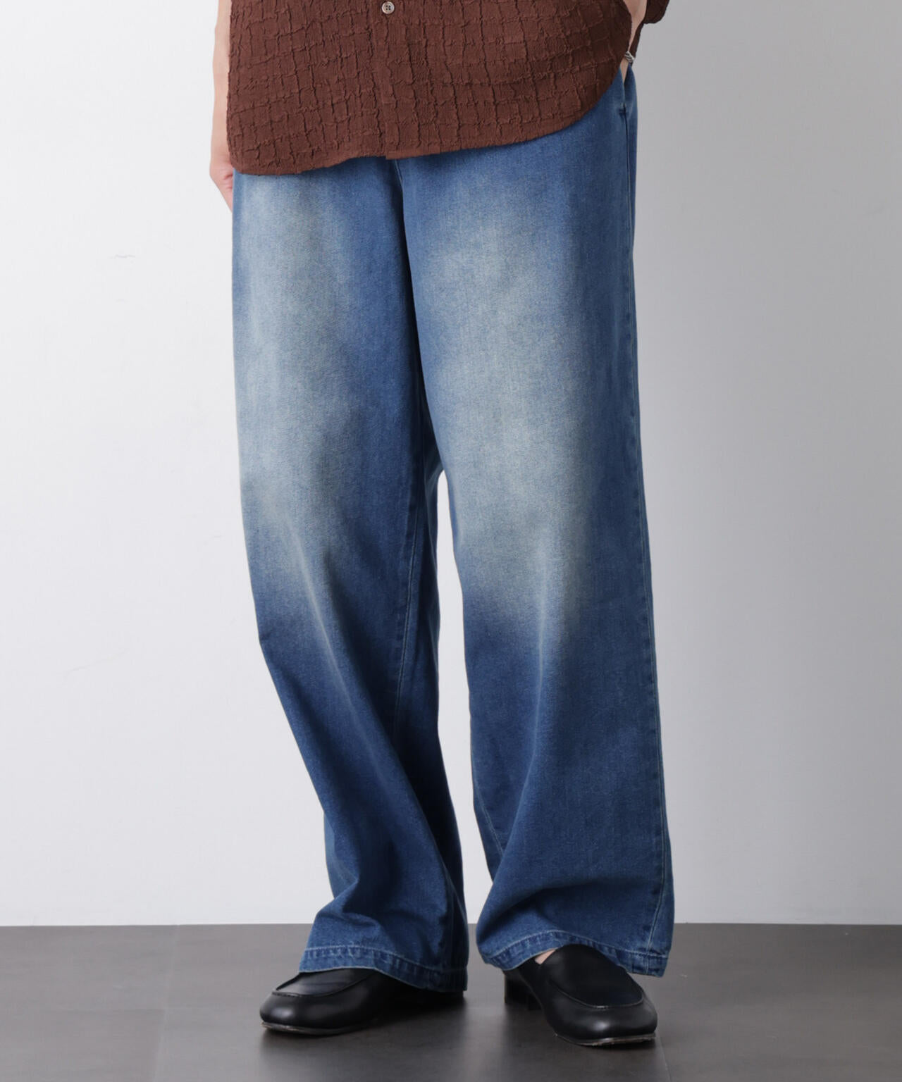 COOLLY DENIM ワイドイージーパンツ（接触冷感） 6686227205