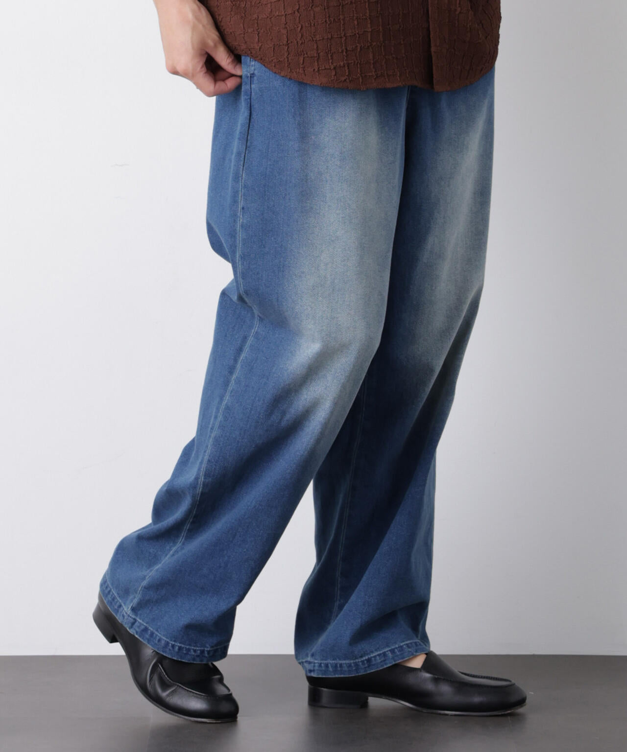 COOLLY DENIM ワイドイージーパンツ（接触冷感） 6686227205