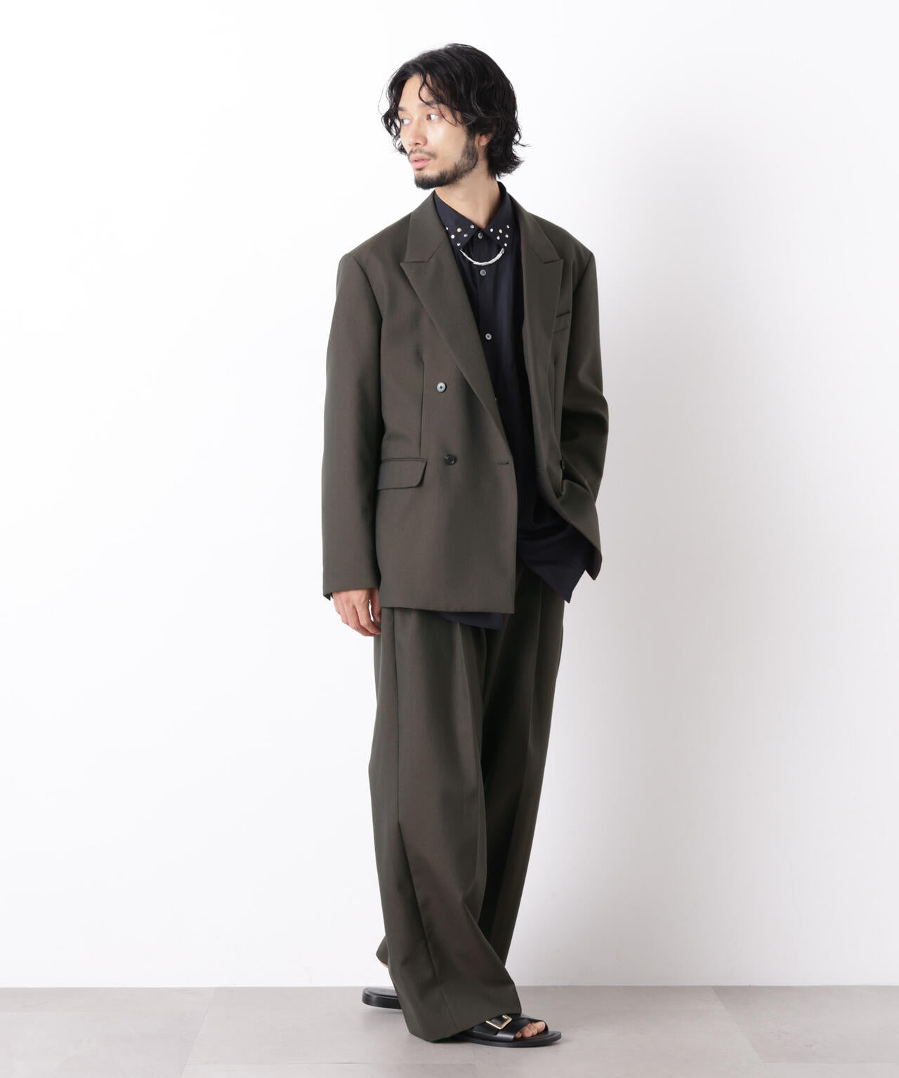 ｢ASSEMBLANC｣WOOLOX 2タックトラウザーズ(セットアップ可) 6686227207