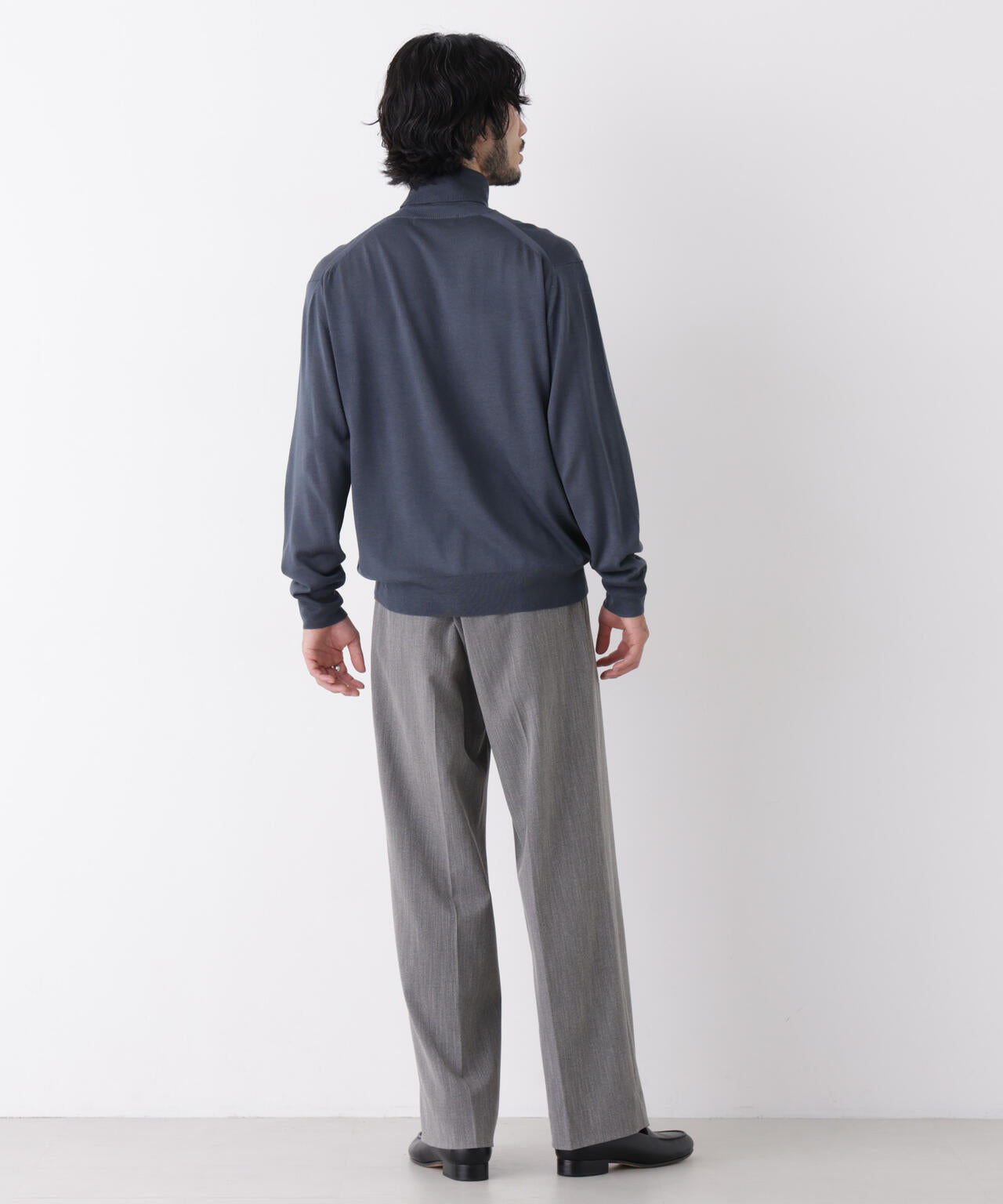 ｢DELEGANT｣ ワンタックストレートトラウザーズ（セットアップ可） 6686227208