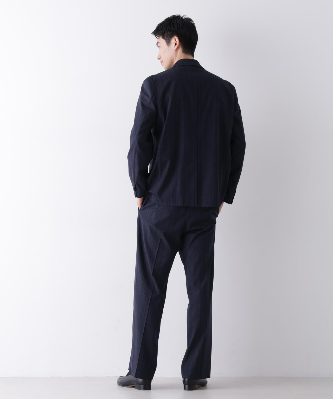 ｢DELEGANT｣ ワンタックストレートトラウザーズ（セットアップ可） 6686227208