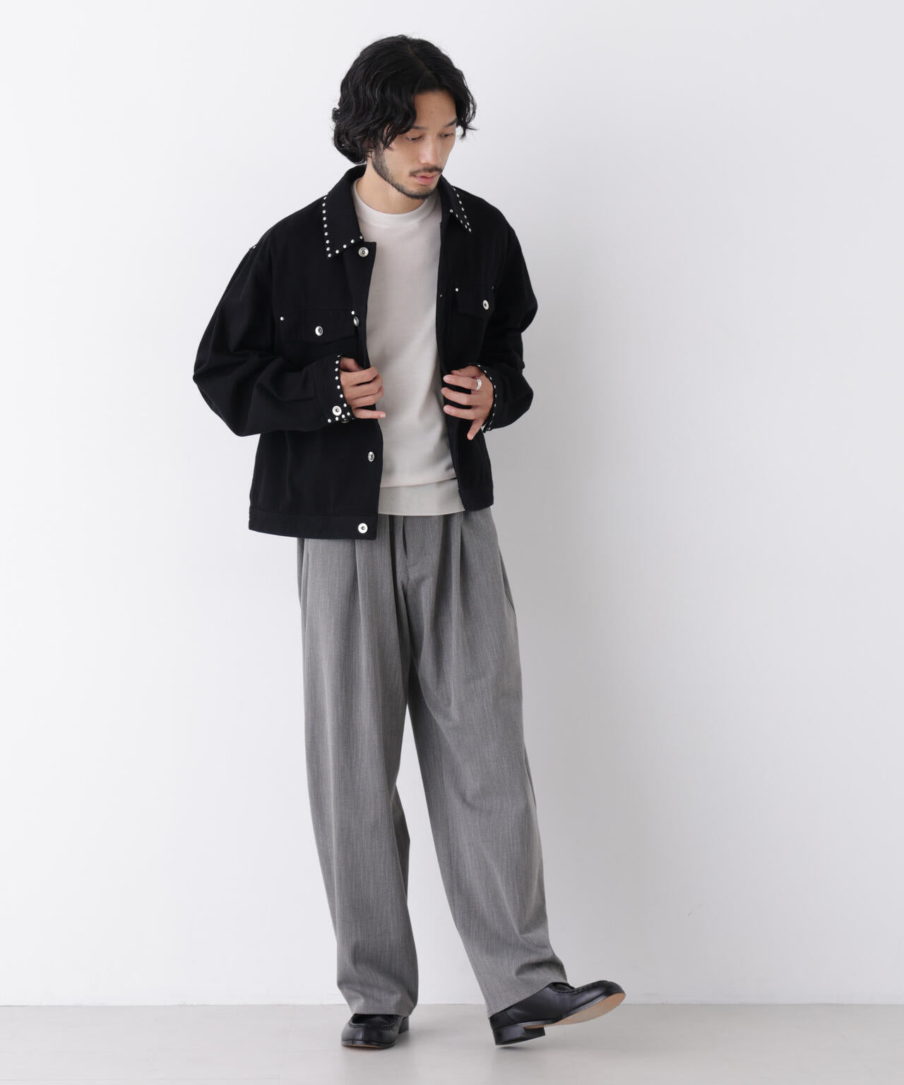 ｢DELEGANT｣ バレルレッグイージーパンツ（セットアップ可） 6686227209