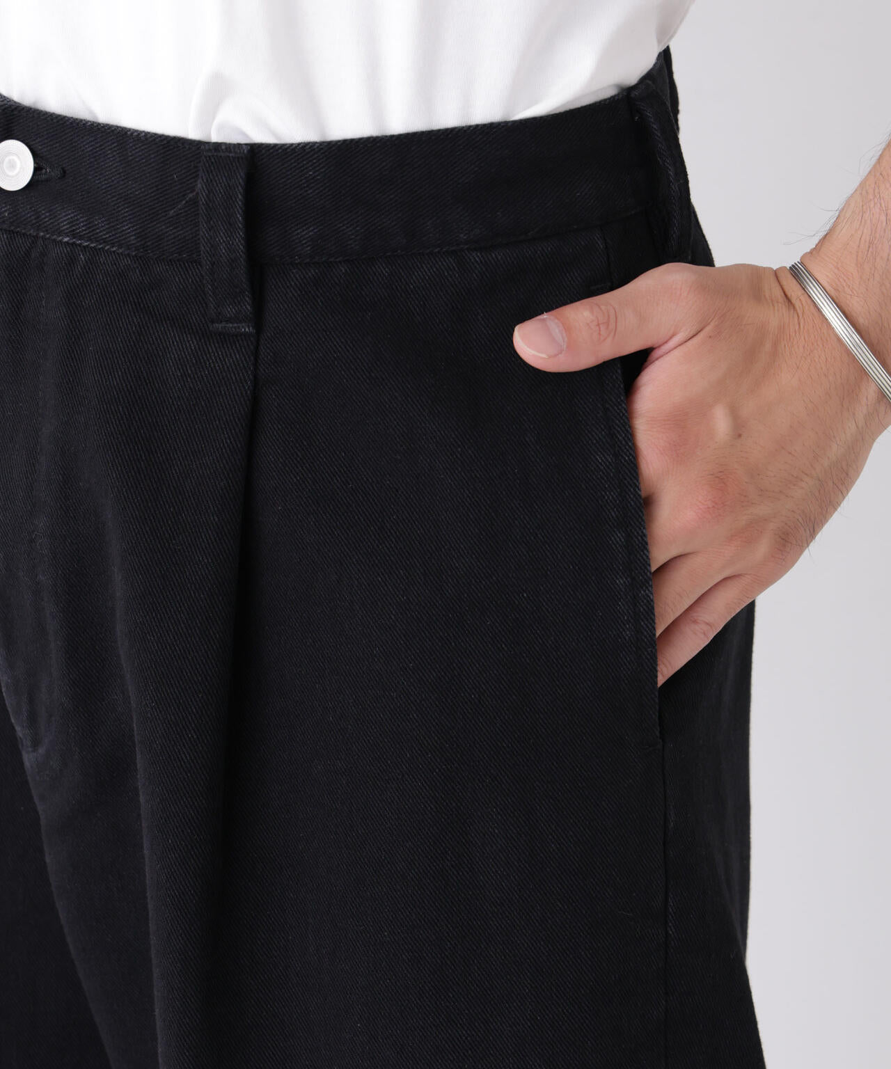「OtoNANO」大人のワイドデニムパンツ 6686227212