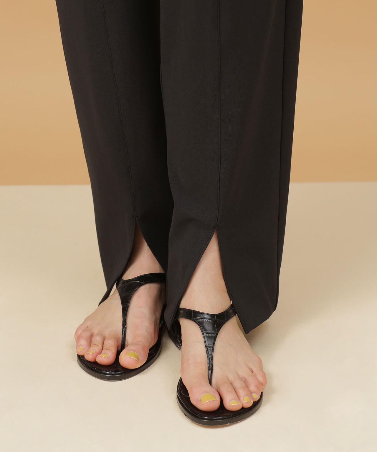 LB.03/センタープレスフロントスリットパンツ 6692127329