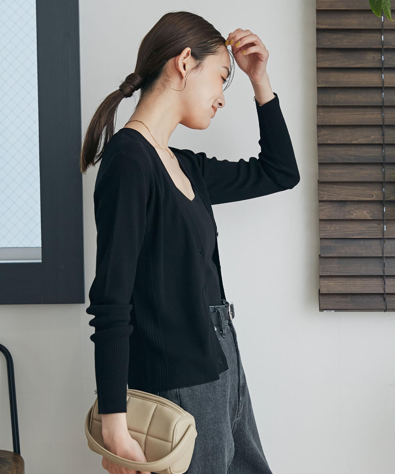 LB.03/Repurコンパクトニットカーディガン 6693122096