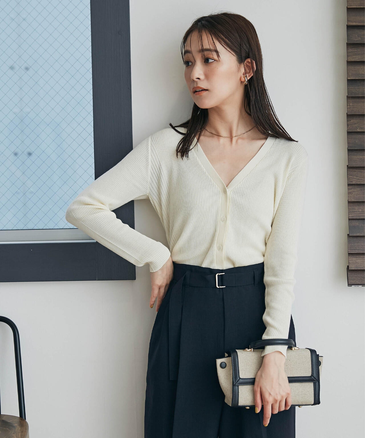 LB.03/Repurコンパクトニットカーディガン 6693122096