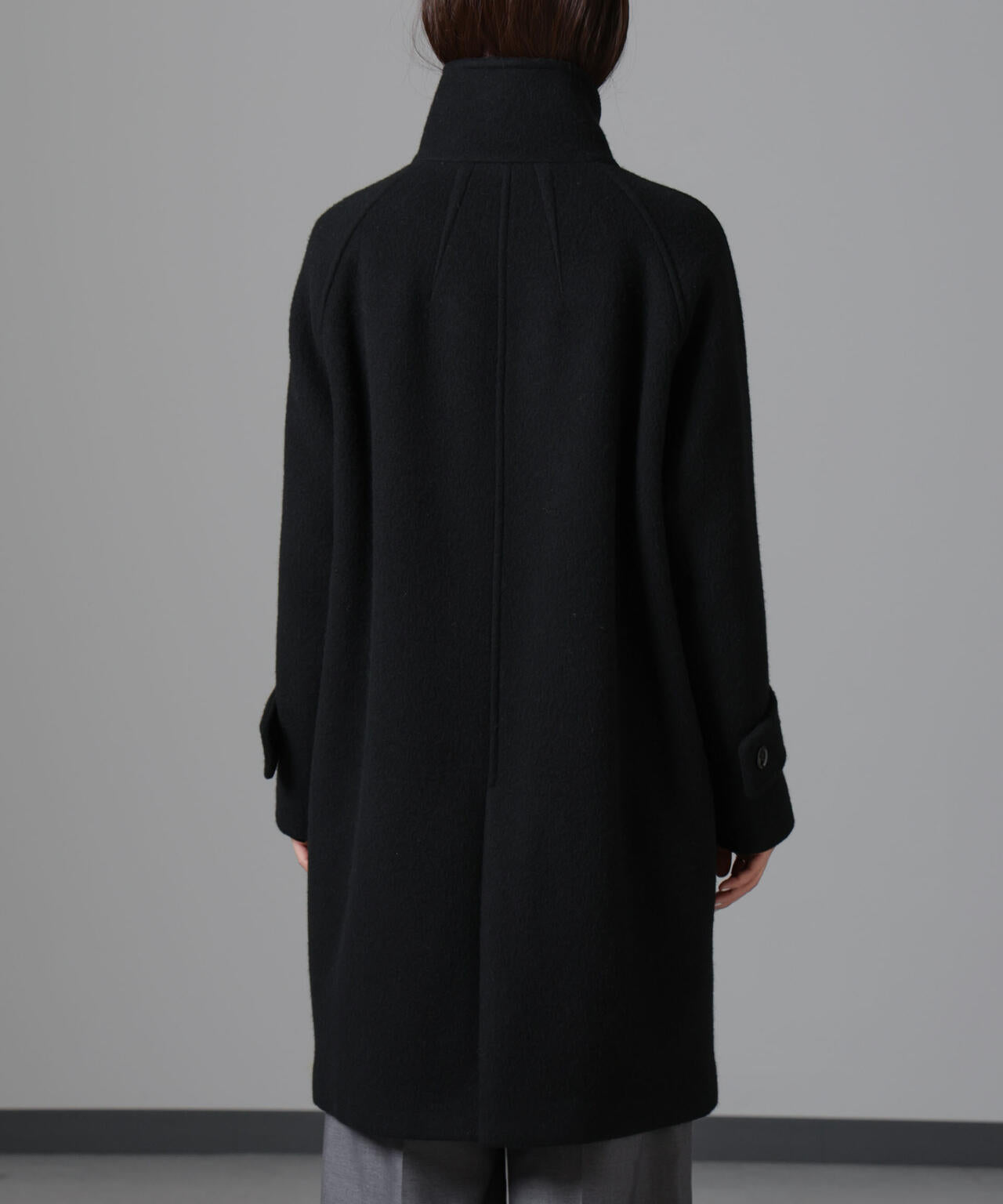 PECOLAMBウールカシミヤスタンドカラーコート 6694211303