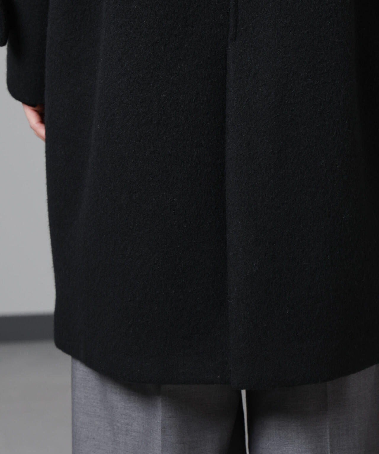 PECOLAMBウールカシミヤスタンドカラーコート 6694211303