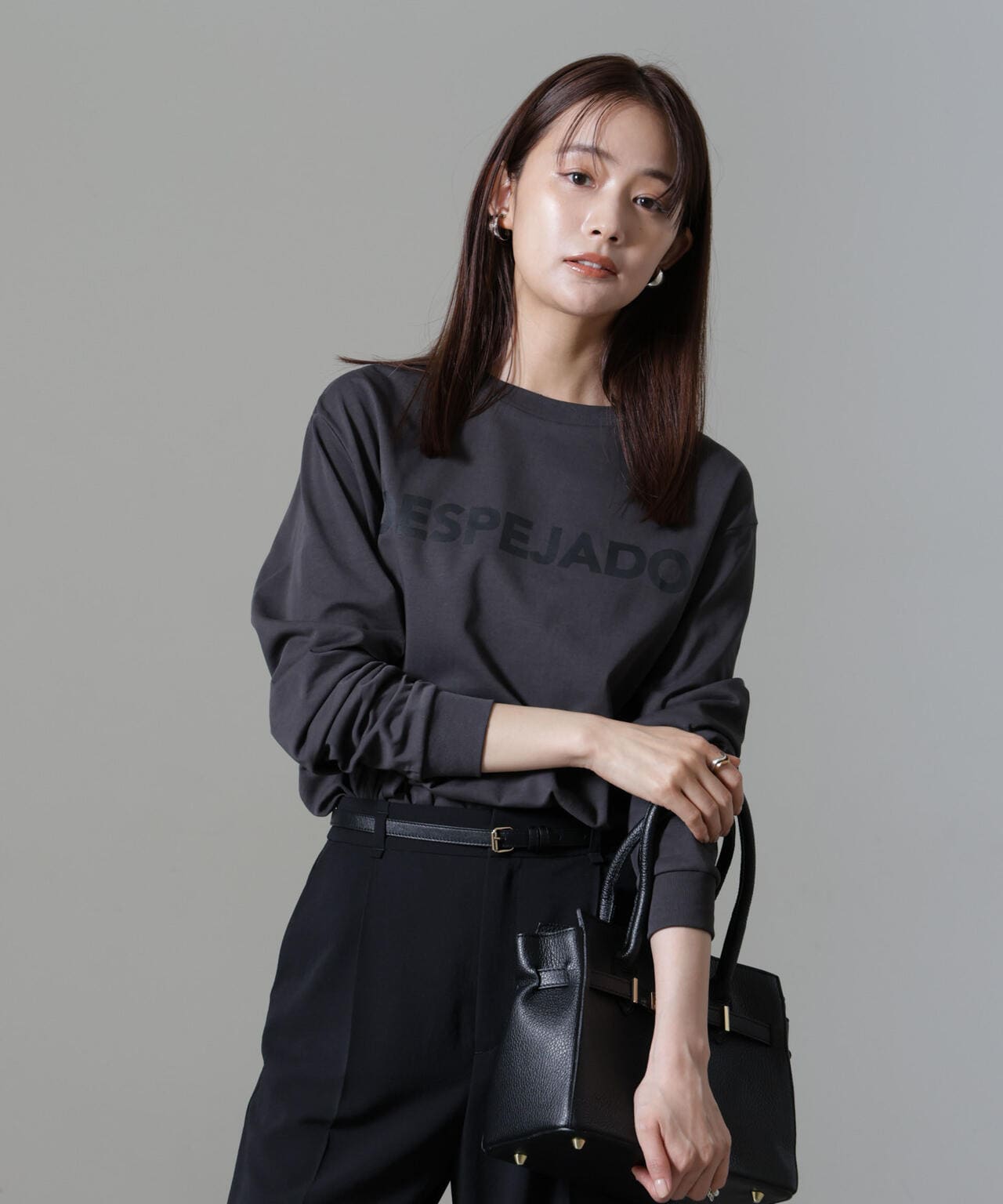 レタードロゴプリントロングスリーブTシャツ 6694223307