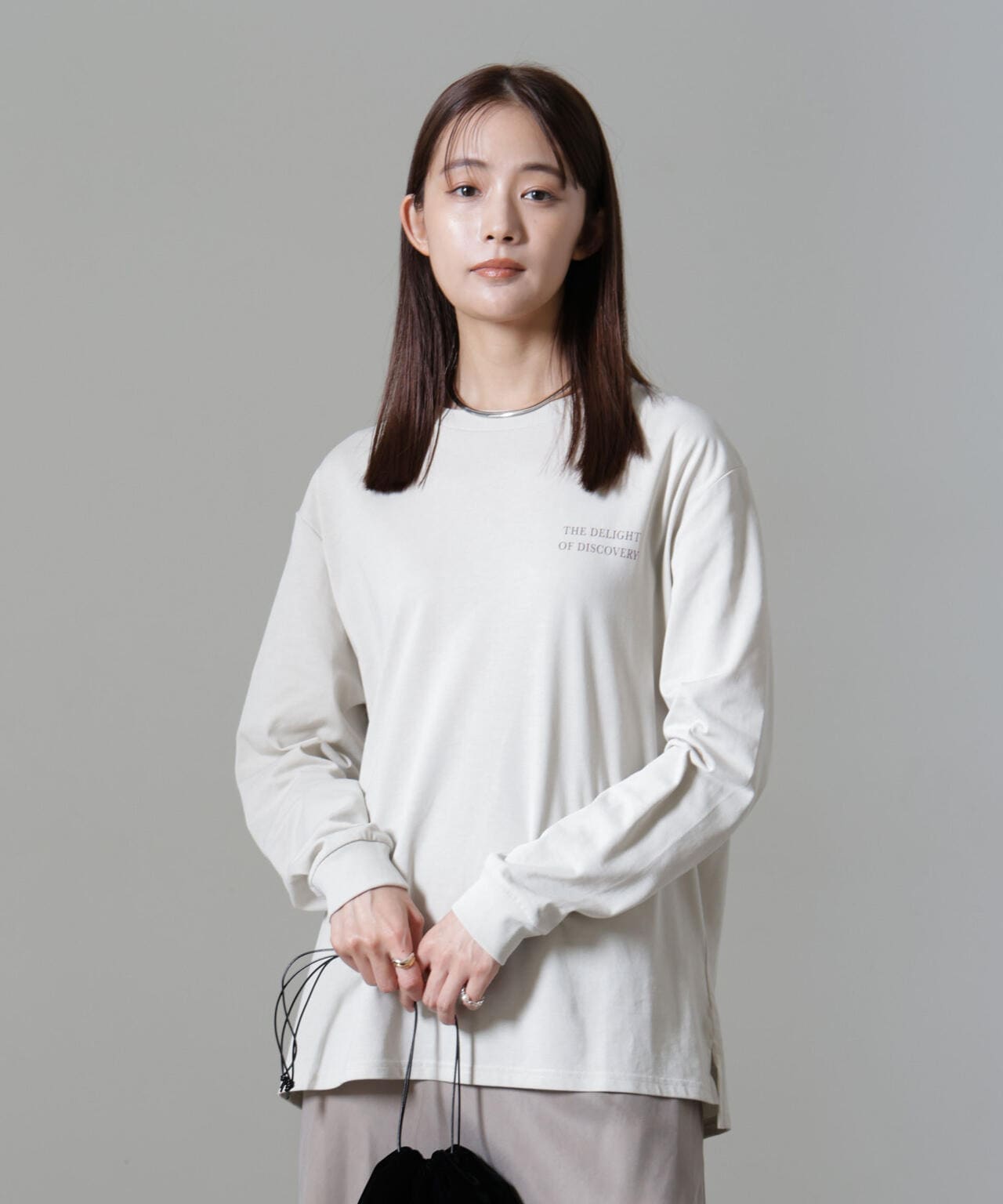 レタードロゴプリントロングスリーブTシャツ 6694223307