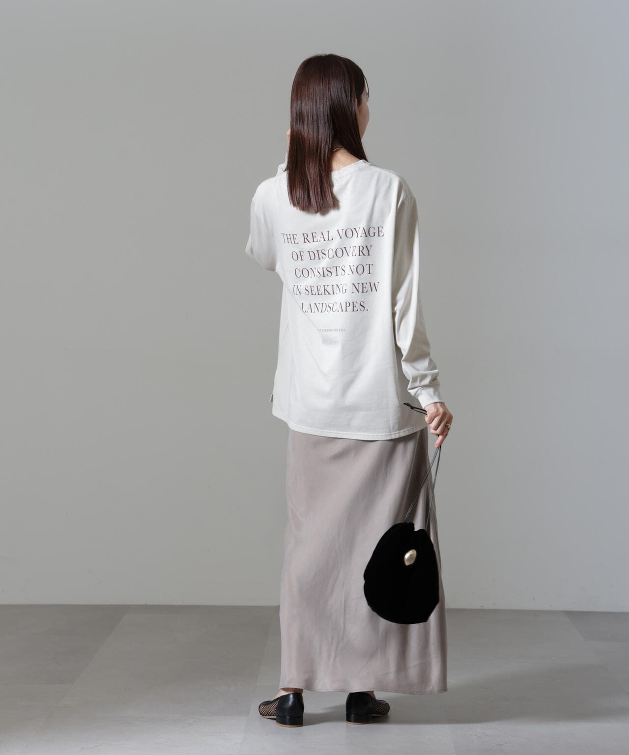 レタードロゴプリントロングスリーブTシャツ 6694223307