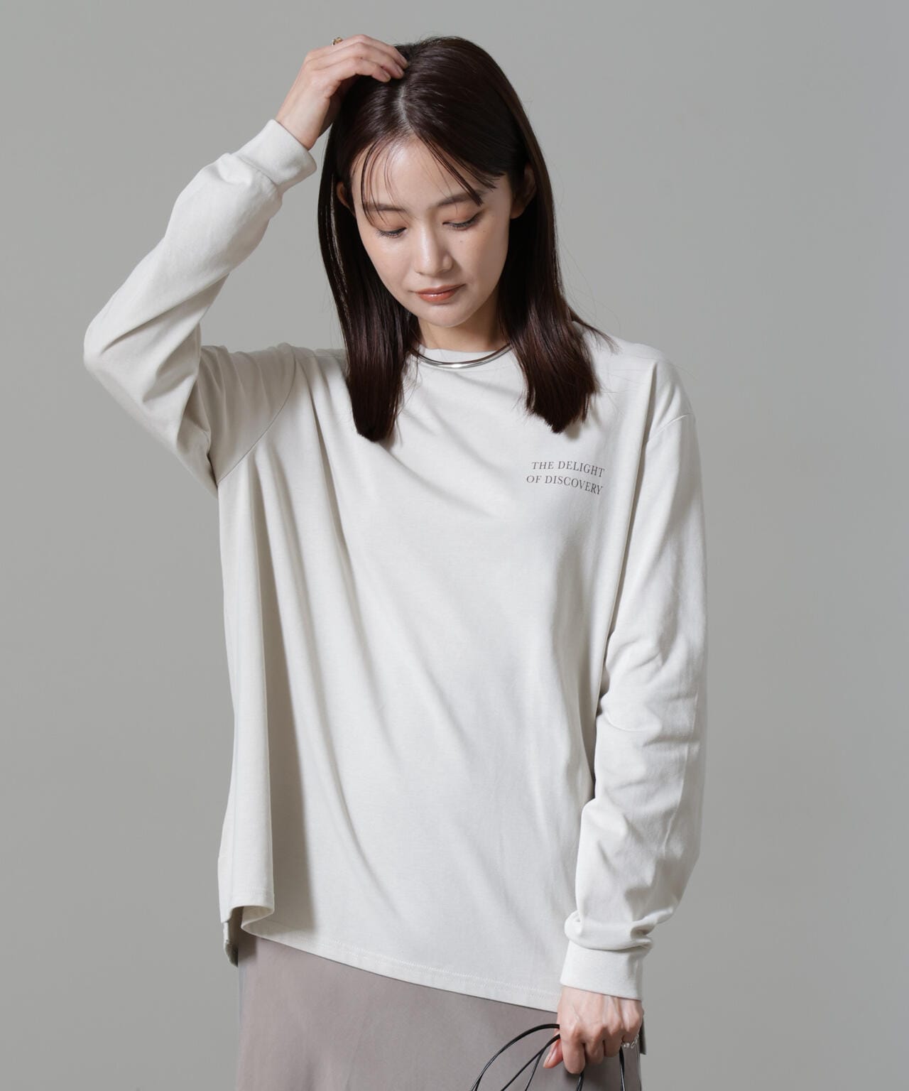 レタードロゴプリントロングスリーブTシャツ 6694223307