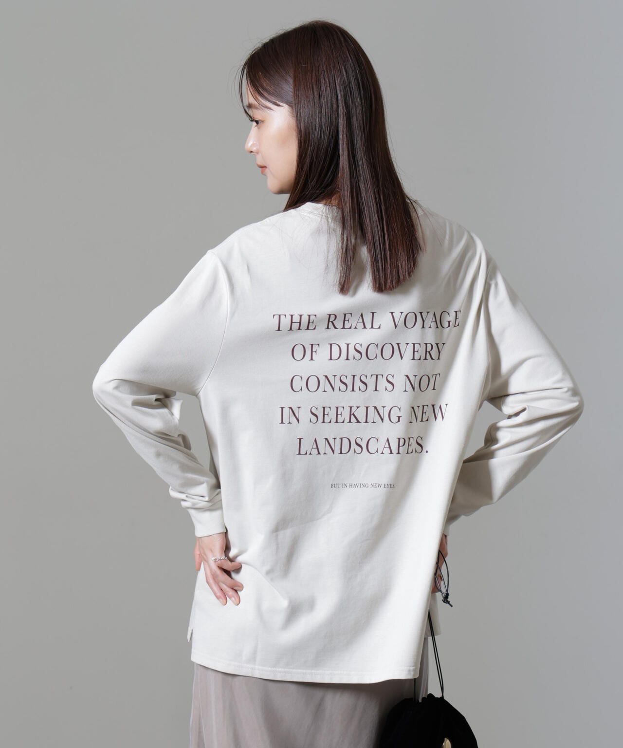 レタードロゴプリントロングスリーブTシャツ 6694223307