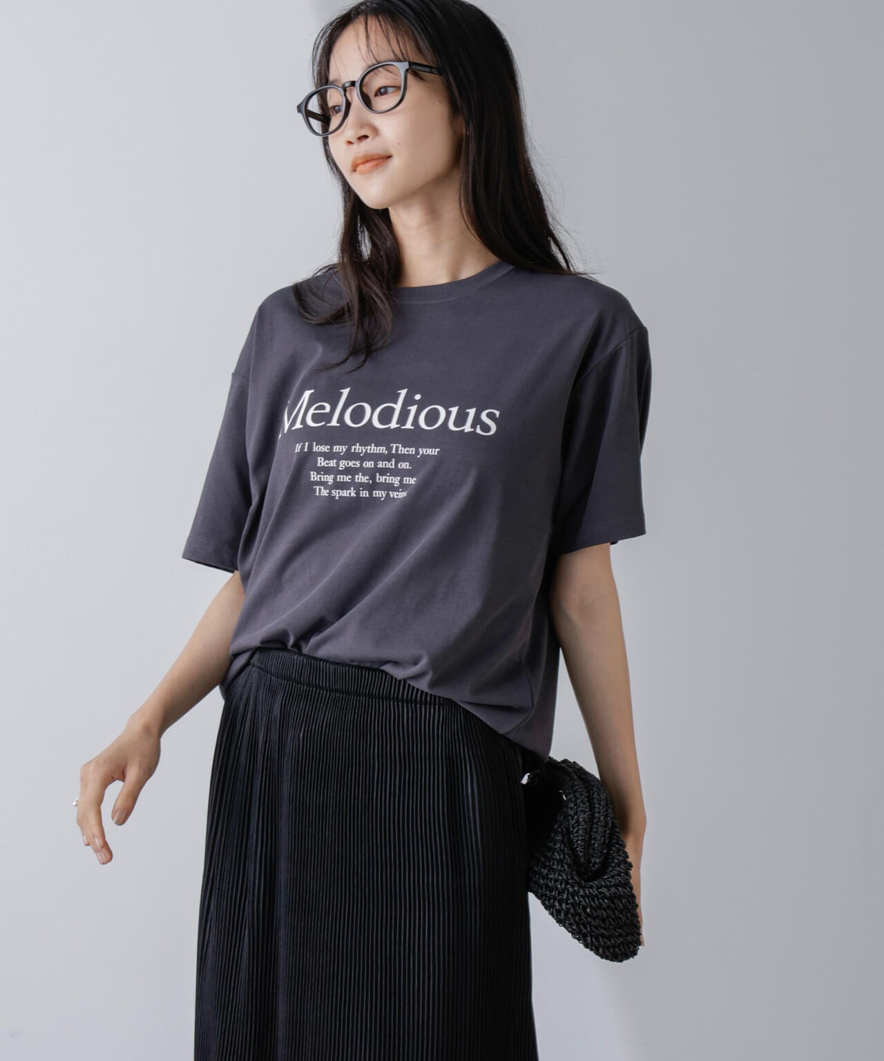 レタードグラフィックTシャツ 6694224304