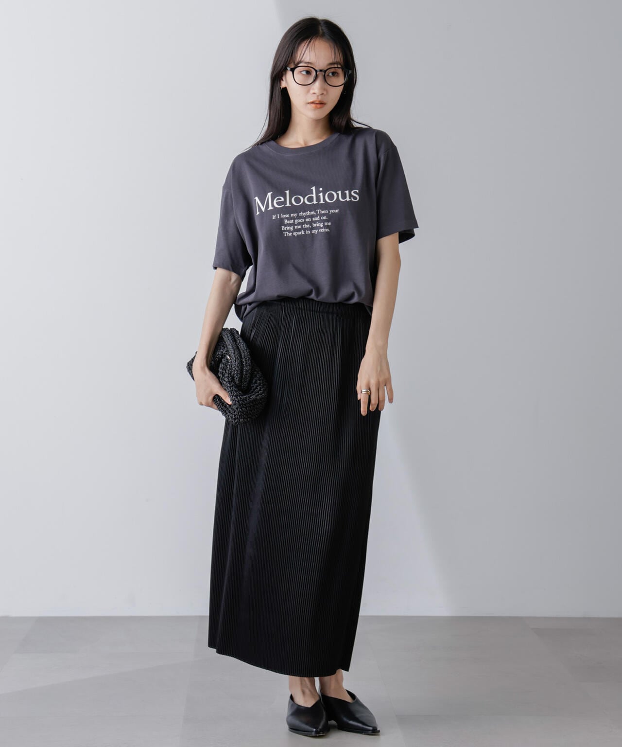レタードグラフィックTシャツ 6694224304
