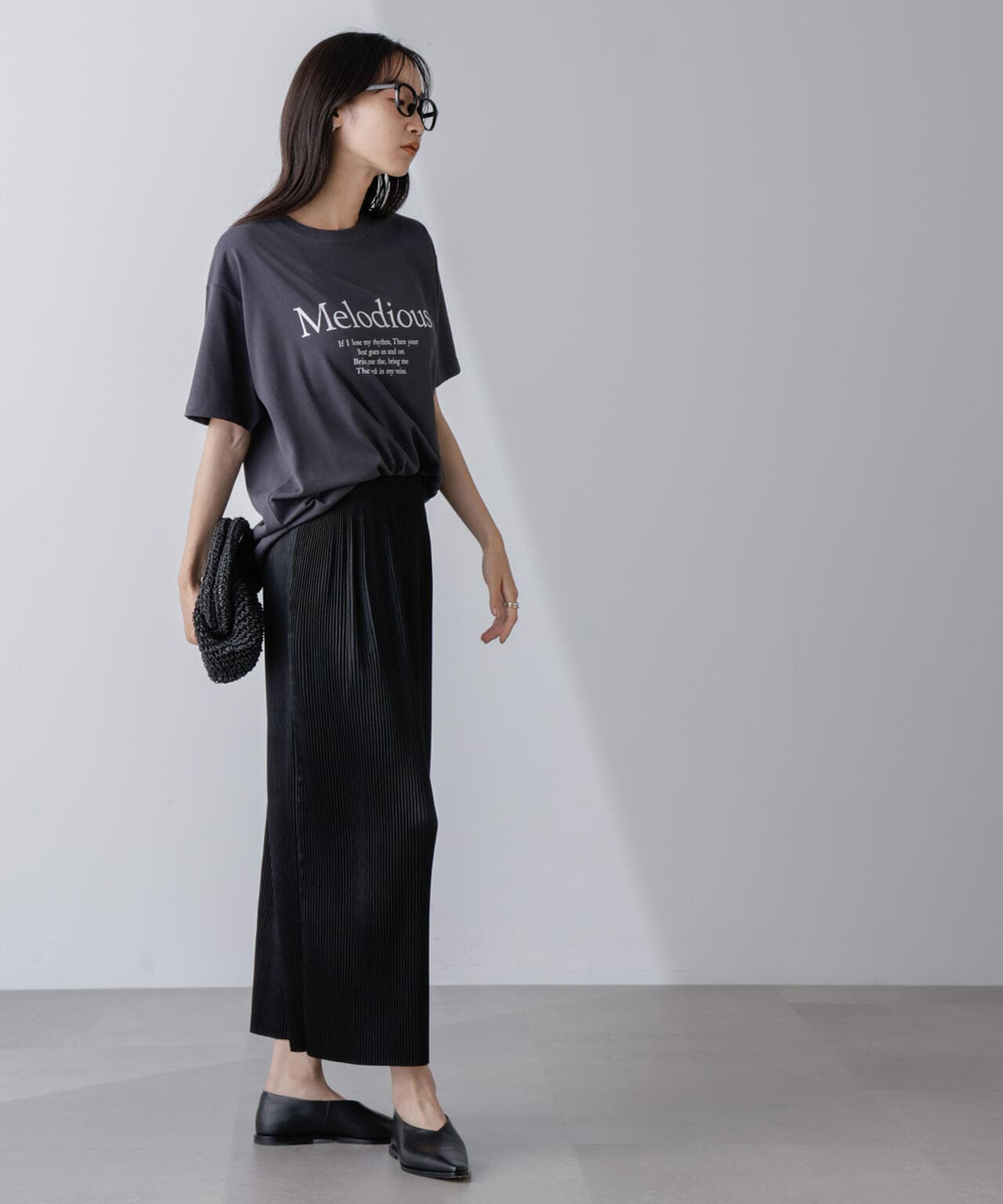 レタードグラフィックTシャツ 6694224304