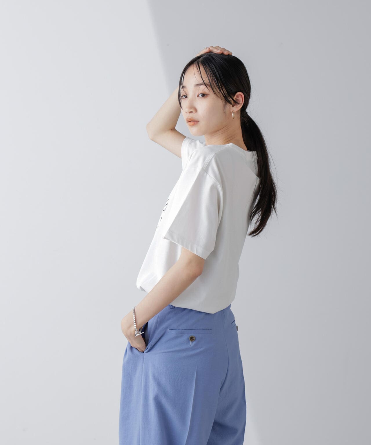 レタードグラフィックTシャツ 6694224304