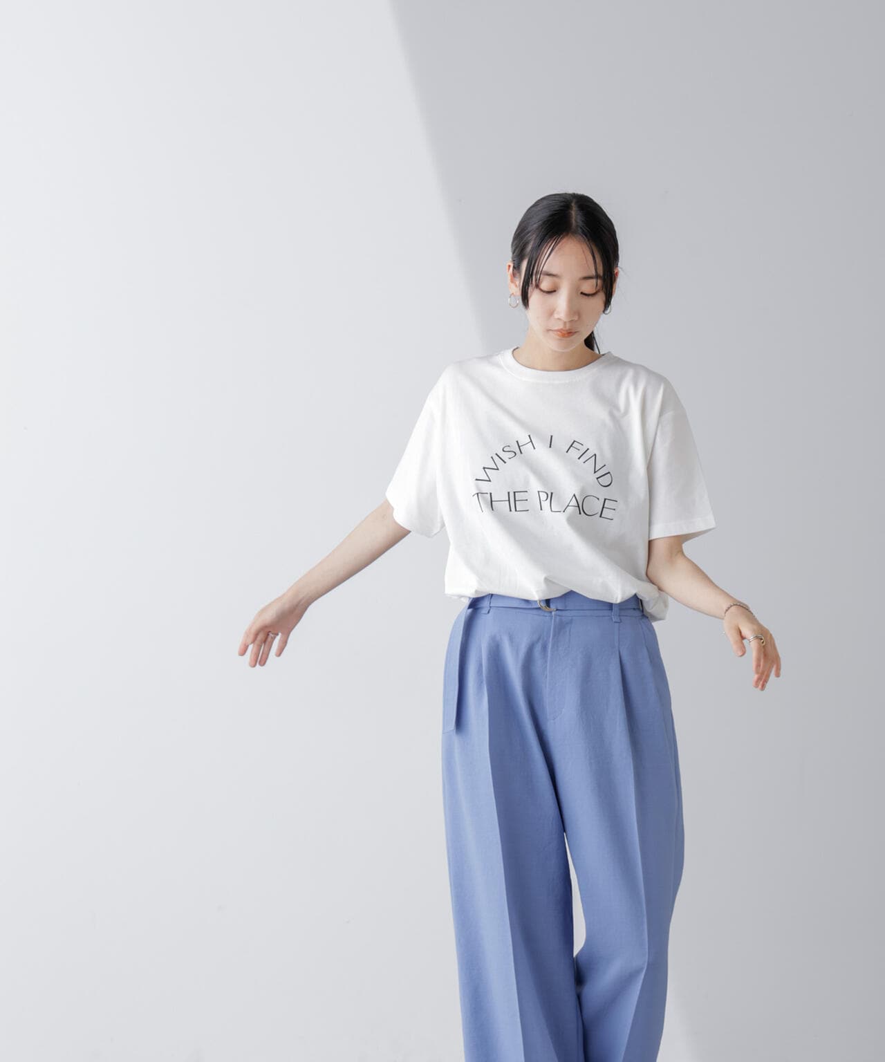 レタードグラフィックTシャツ 6694224304