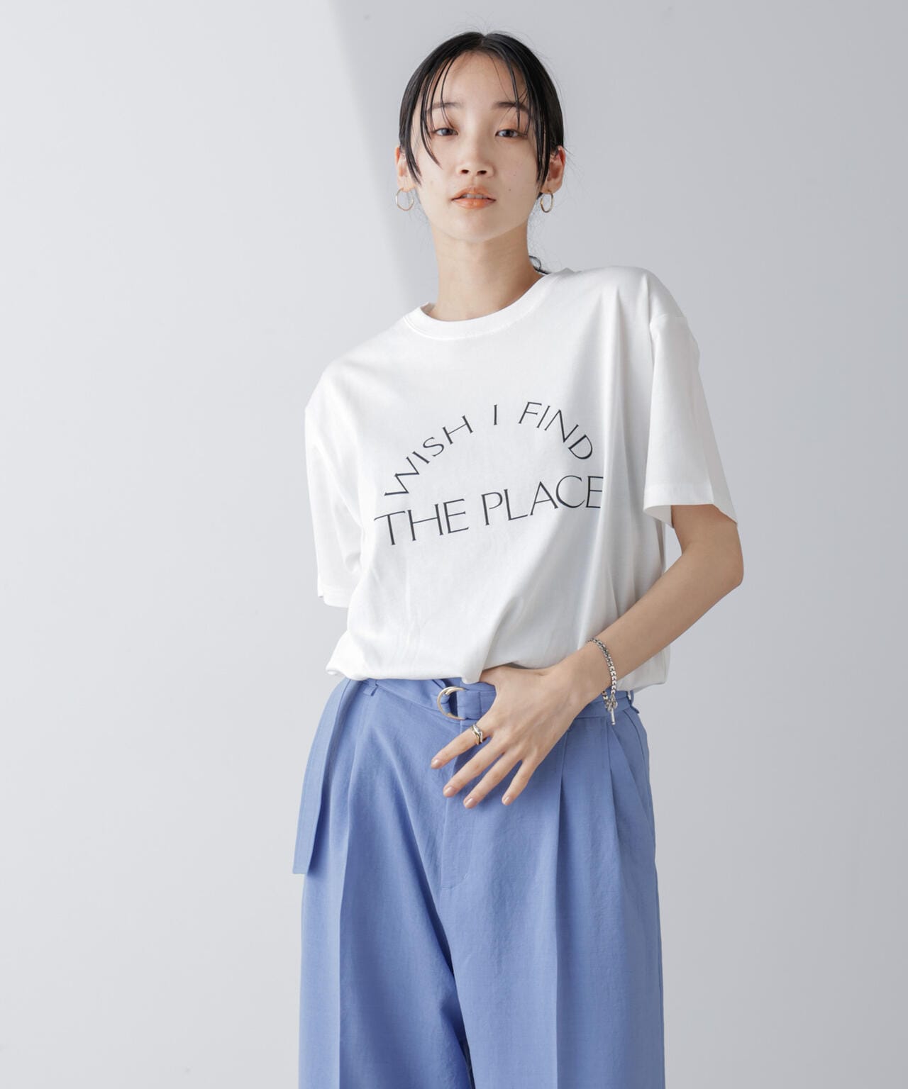 レタードグラフィックTシャツ 6694224304