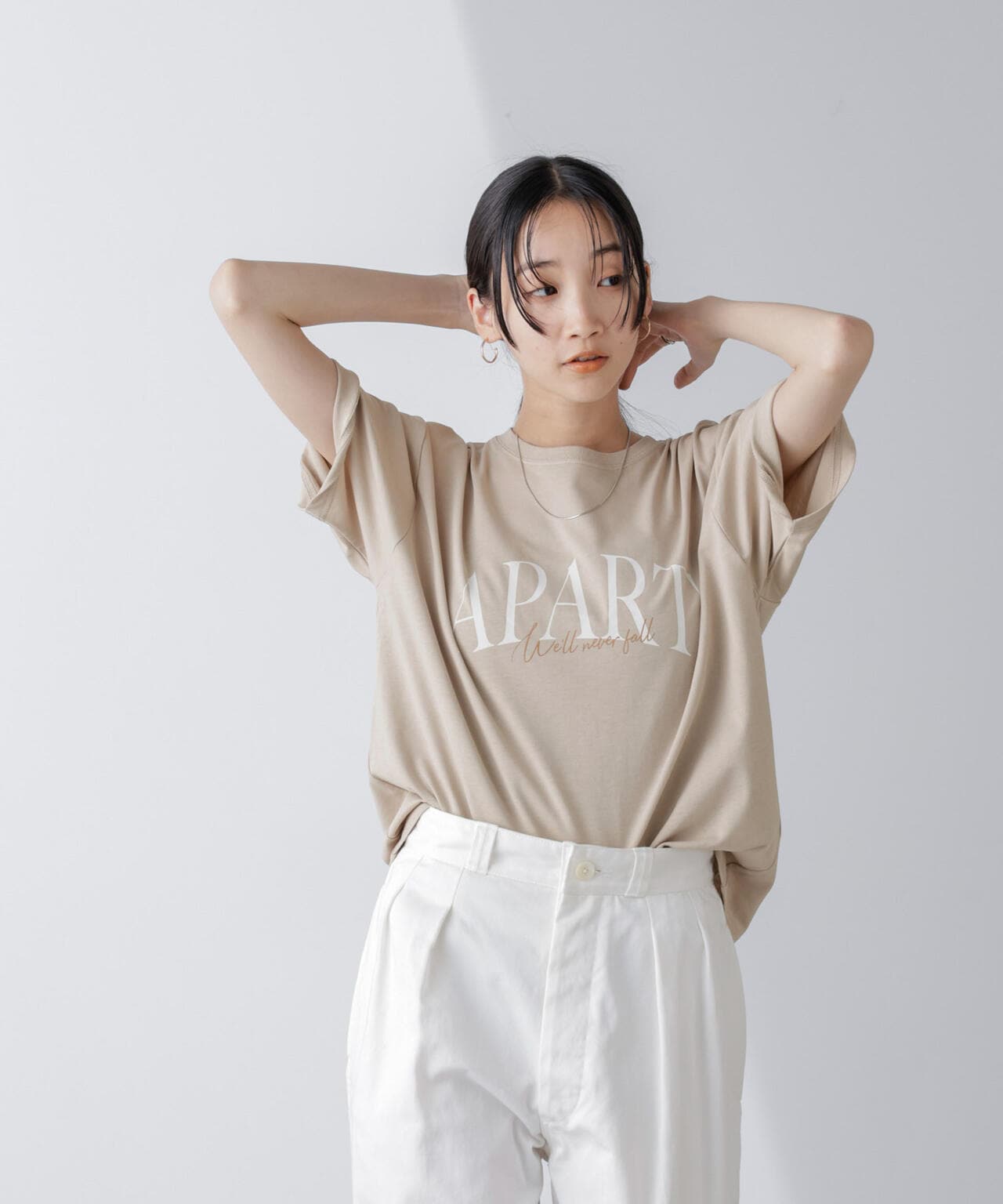 レタードグラフィックTシャツ 6694224304