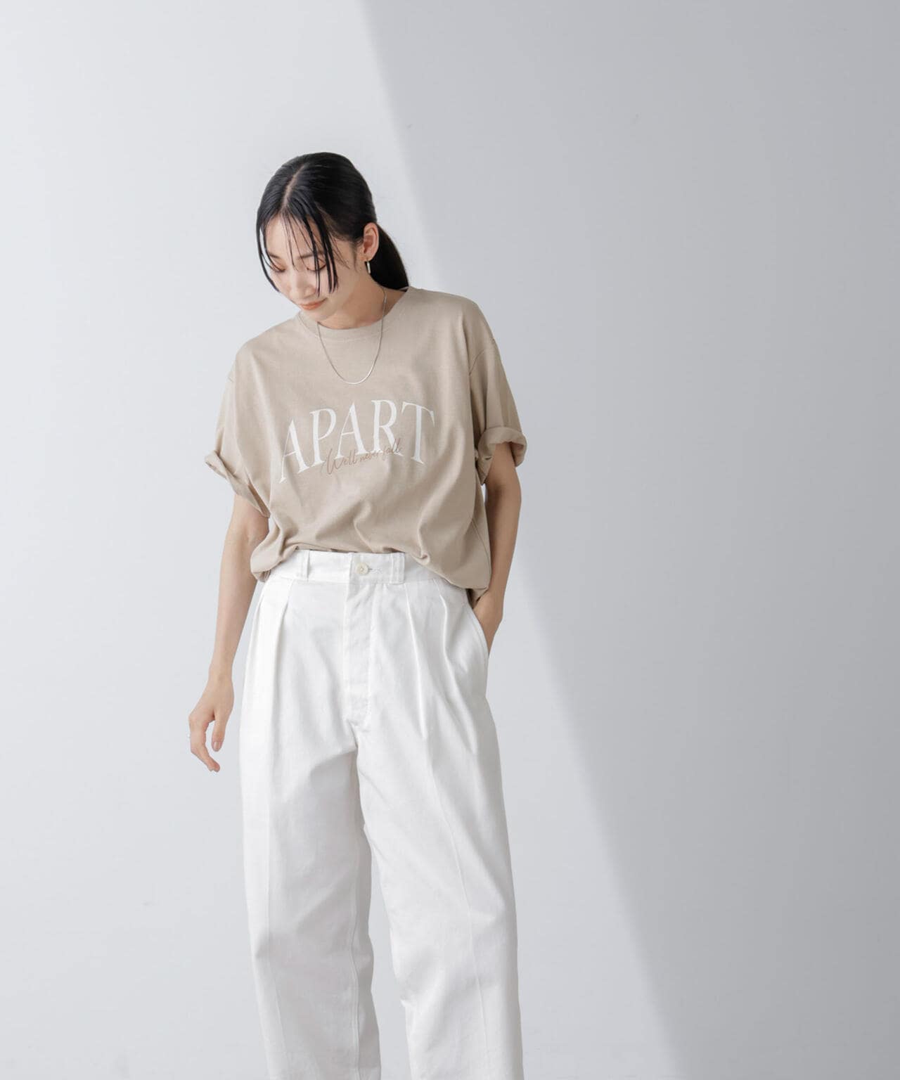 レタードグラフィックTシャツ 6694224304
