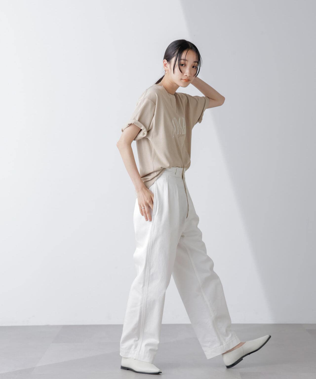 レタードグラフィックTシャツ 6694224304