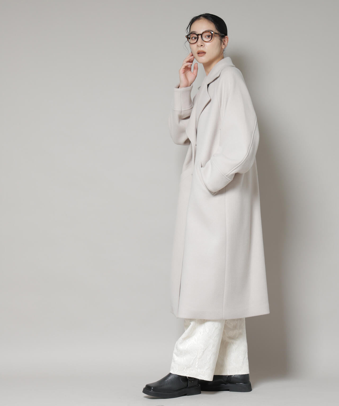 WooLoop コクーンダブルコート 6695211301