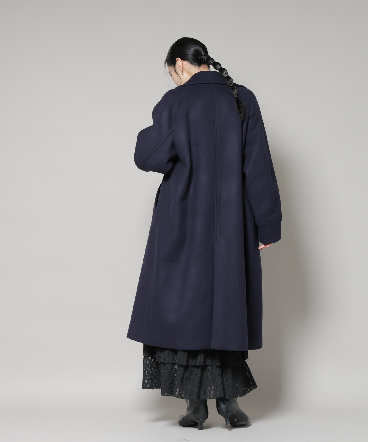 WooLoop コクーンダブルコート 6695211301