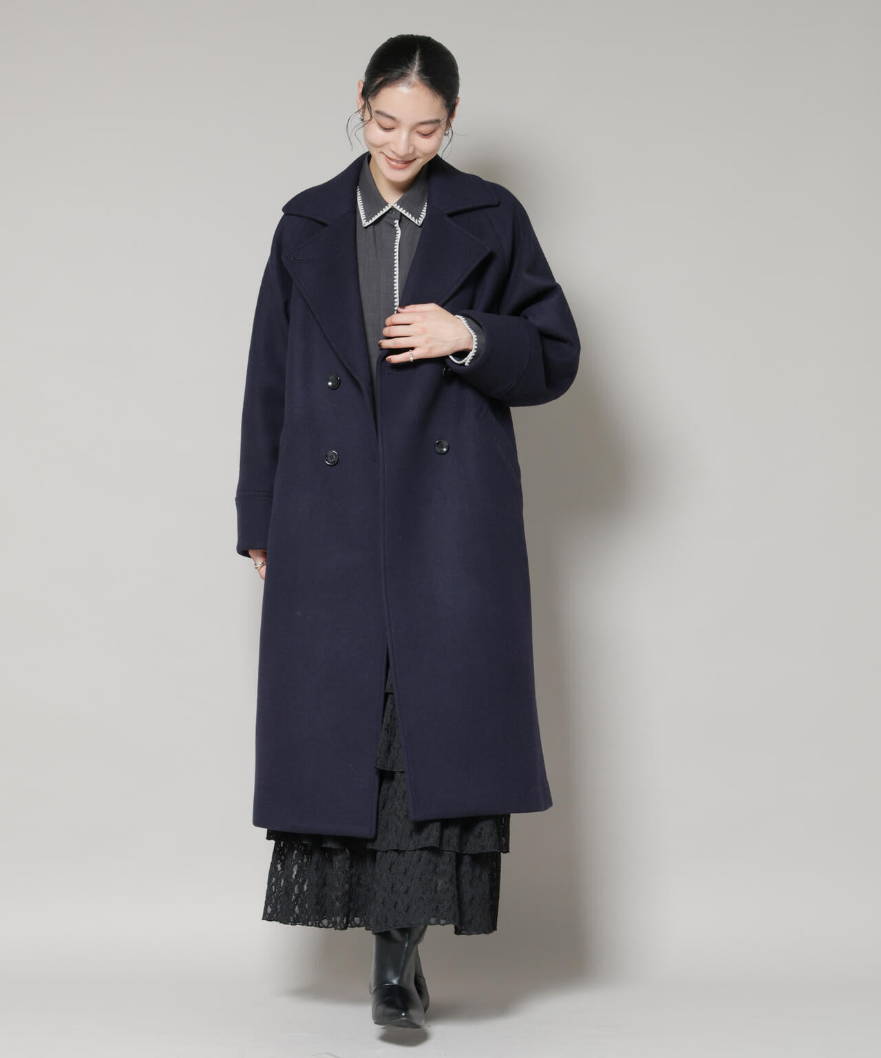 WooLoop コクーンダブルコート