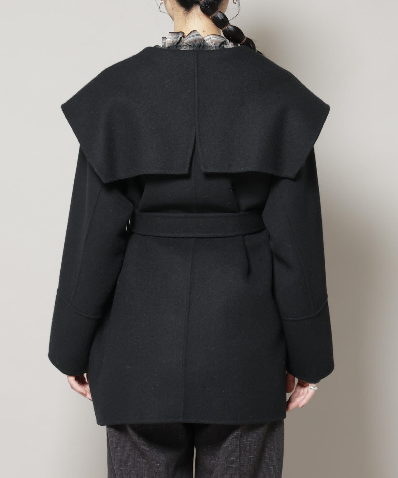 SUPER110blend リバーショールミディコート 6695211302