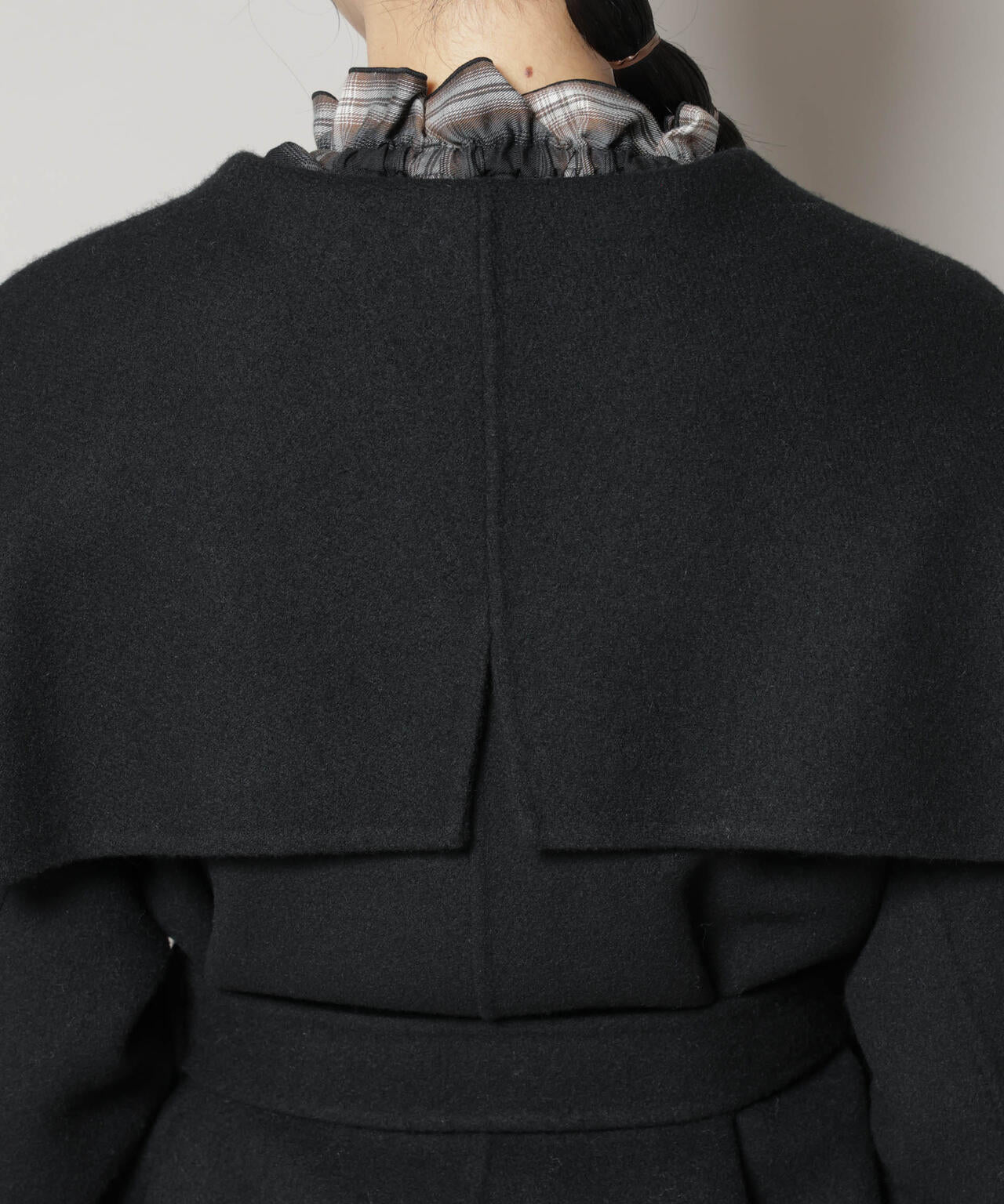 SUPER110blend リバーショールミディコート 6695211302