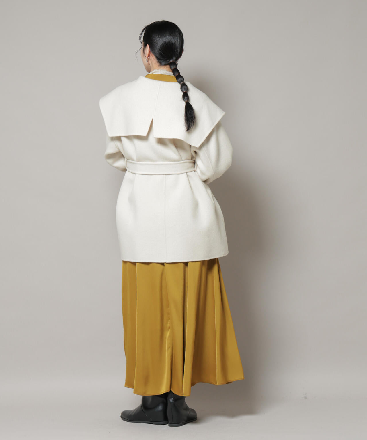 SUPER110blend リバーショールミディコート 6695211302