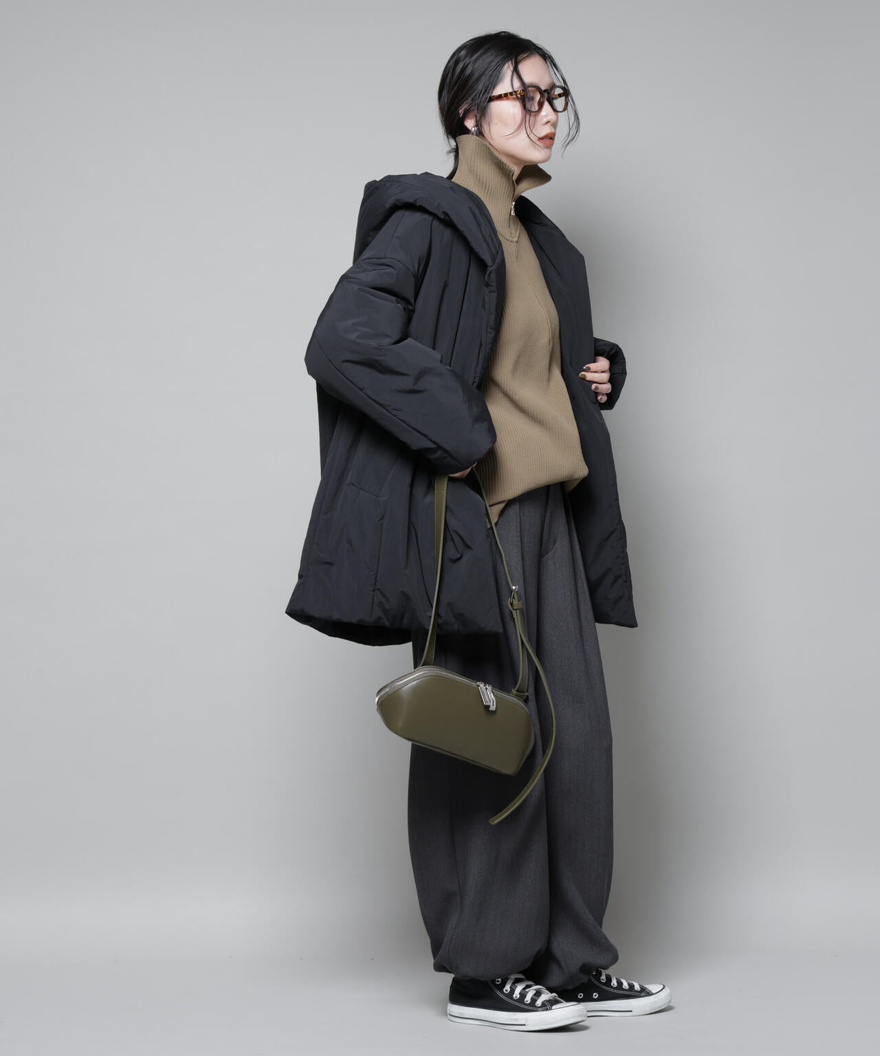 ETHERMALOFT(R)AEROGEL 中綿フードコクーンコート 6695211307