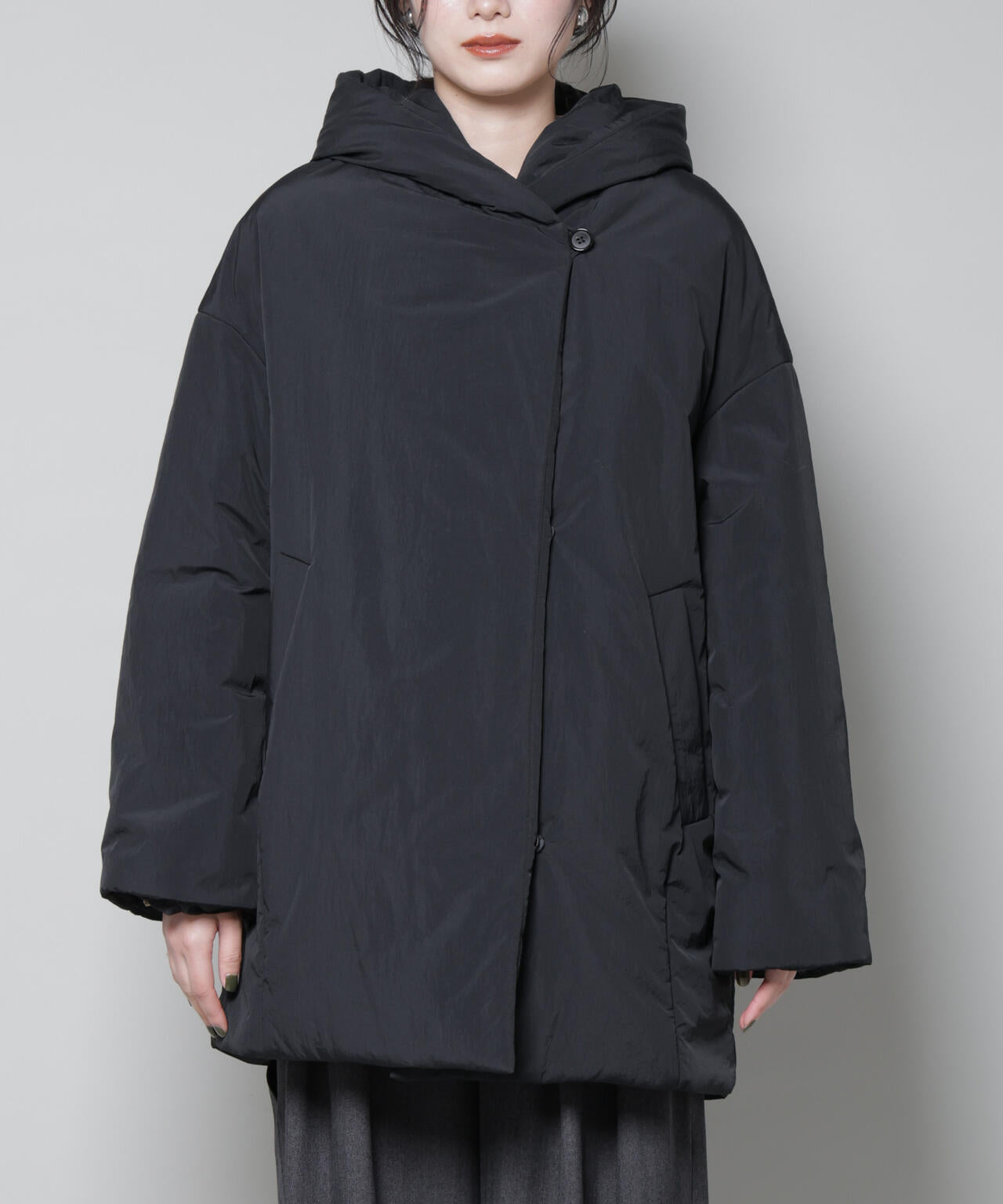 ETHERMALOFT(R)AEROGEL 中綿フードコクーンコート 6695211307