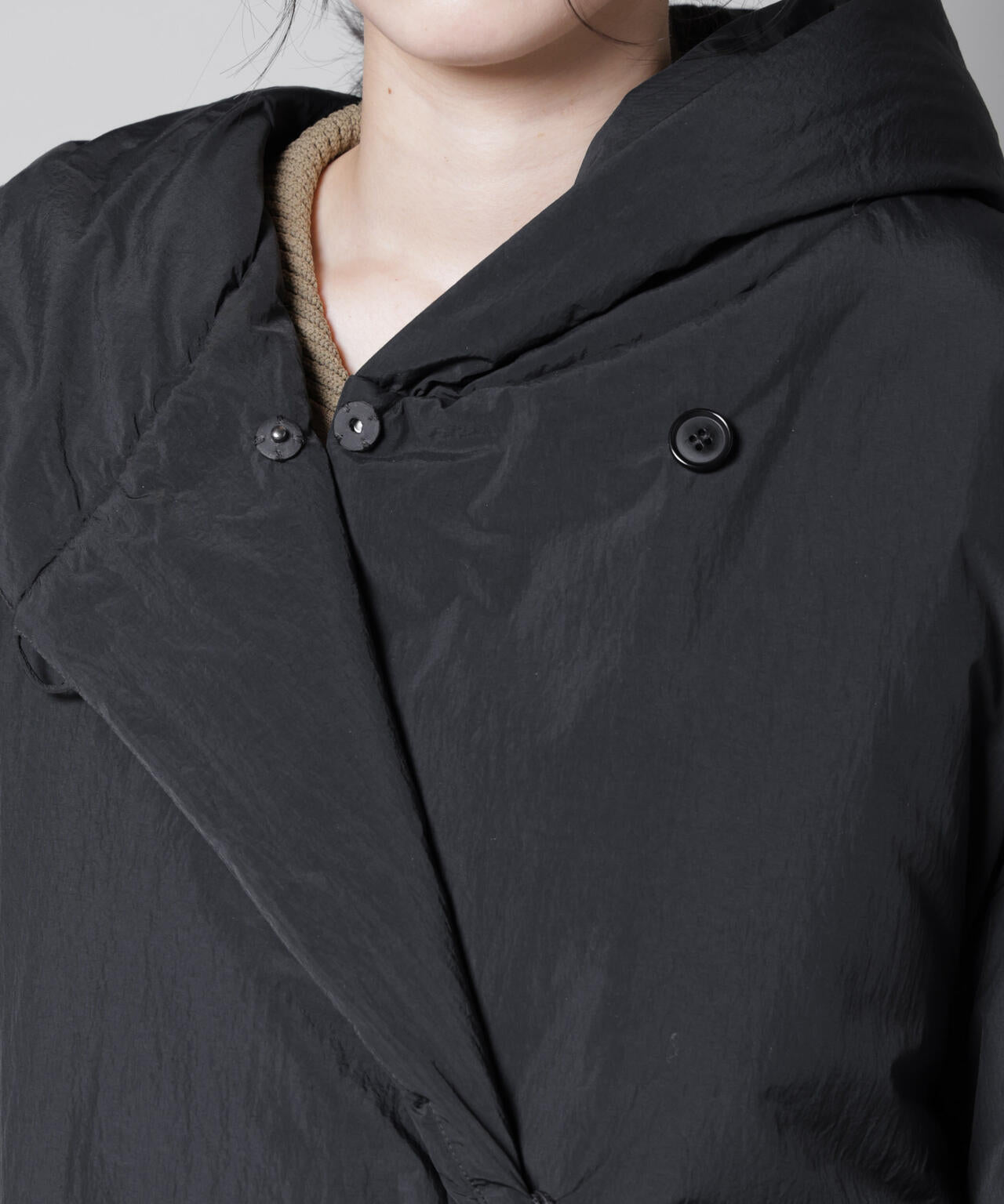 ETHERMALOFT(R)AEROGEL 中綿フードコクーンコート 6695211307